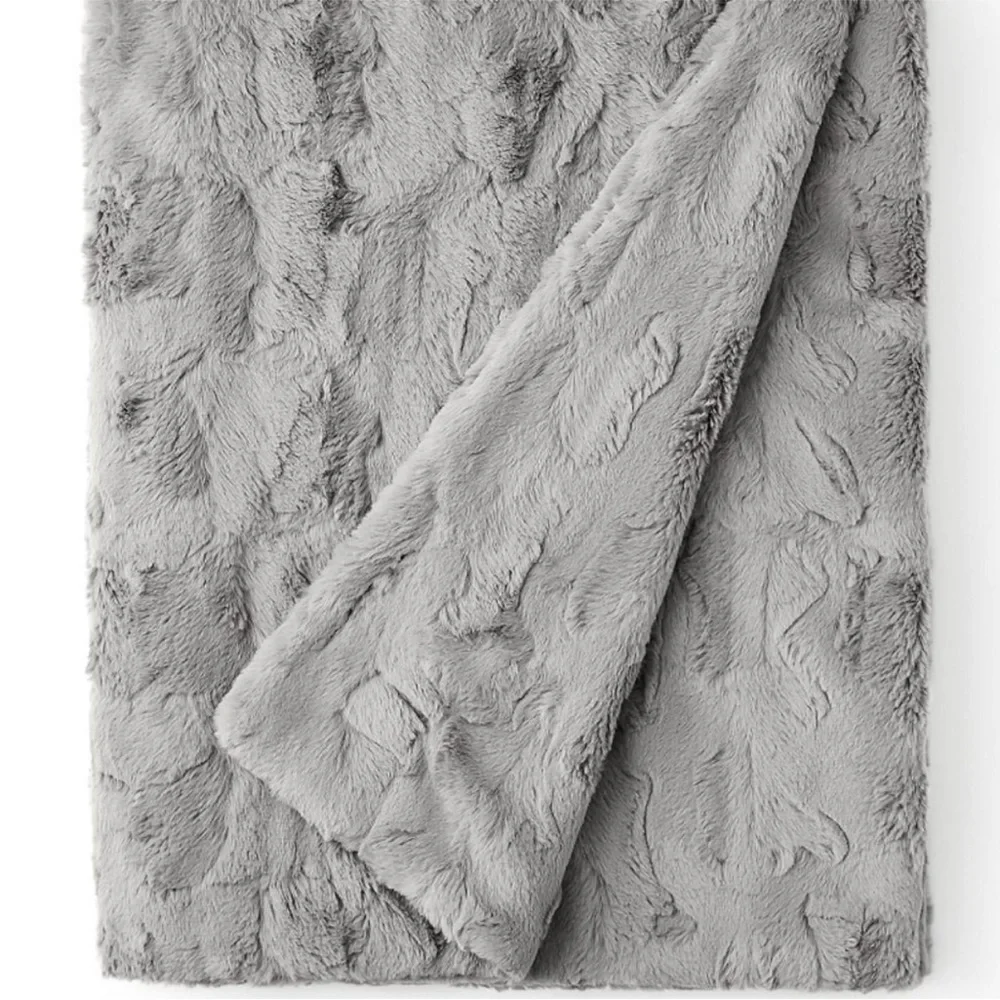 UGG NEW Olivia Faux Fur Throw Blanket- Seal